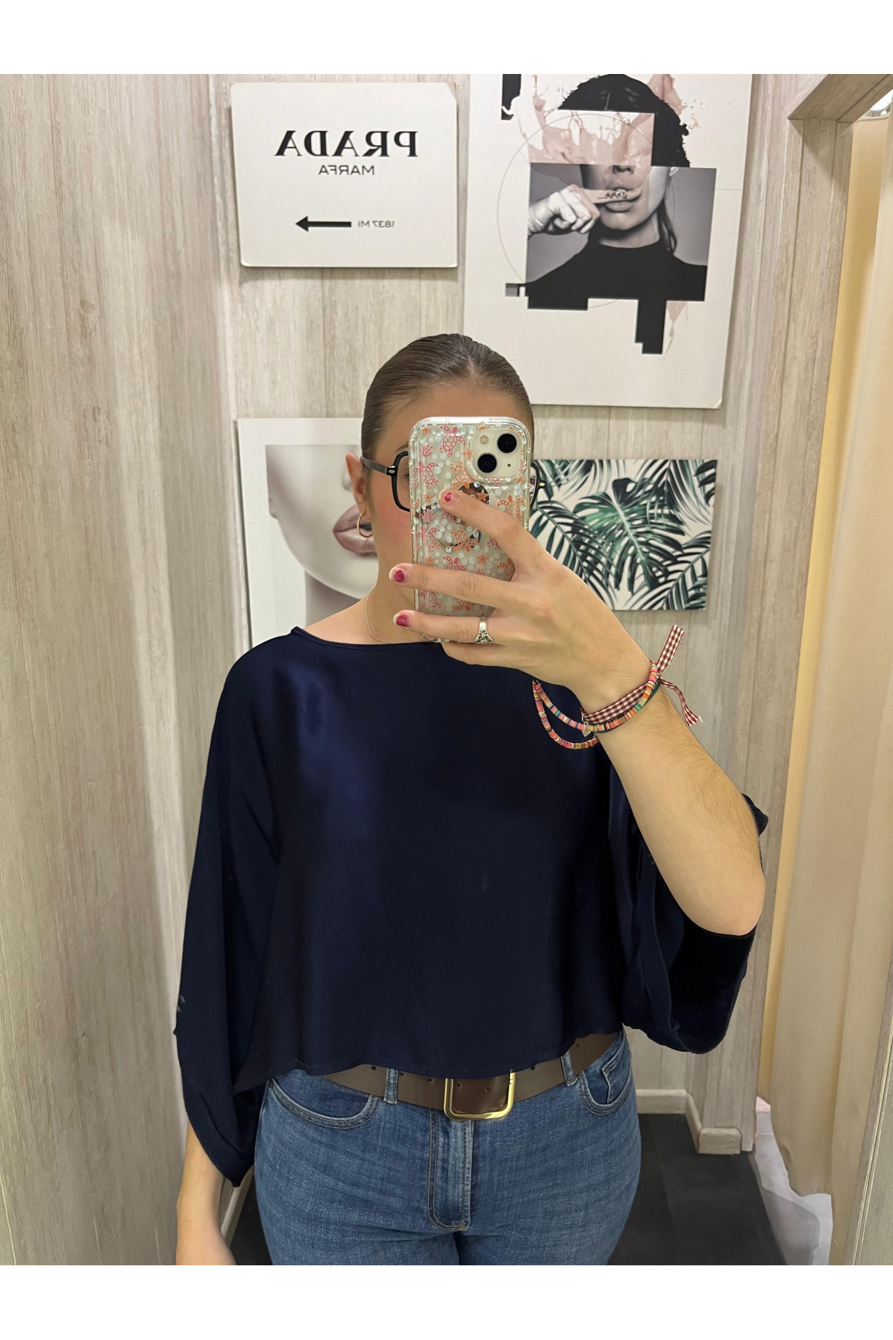 BLUSA CROPPED SATÉN BÁSICA