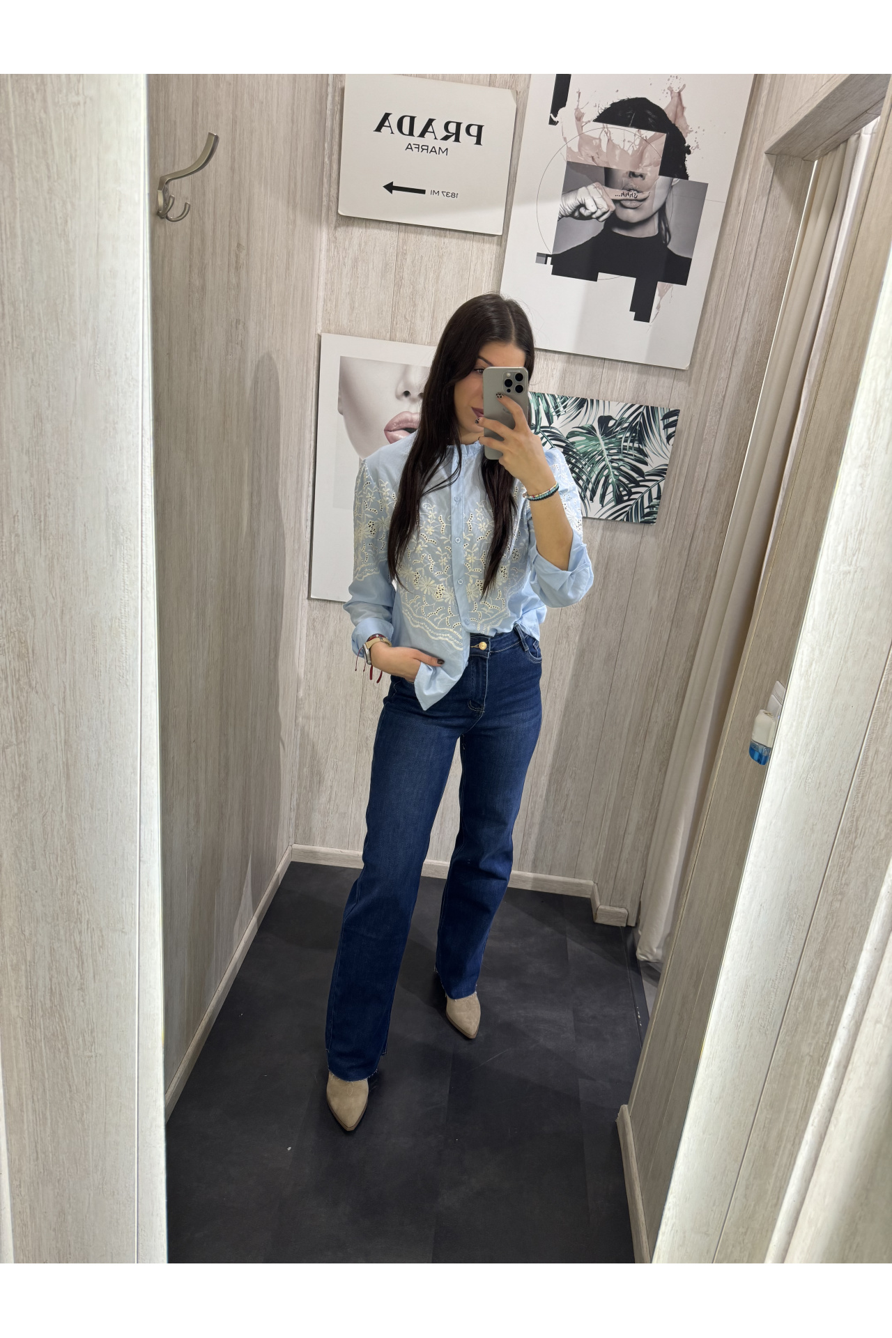 JEANS DESFLECADO FULL LENGTH