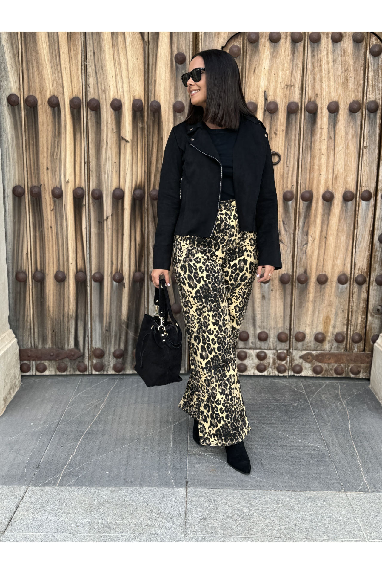 PANTALÓN WIDE LEG LEOPARDO