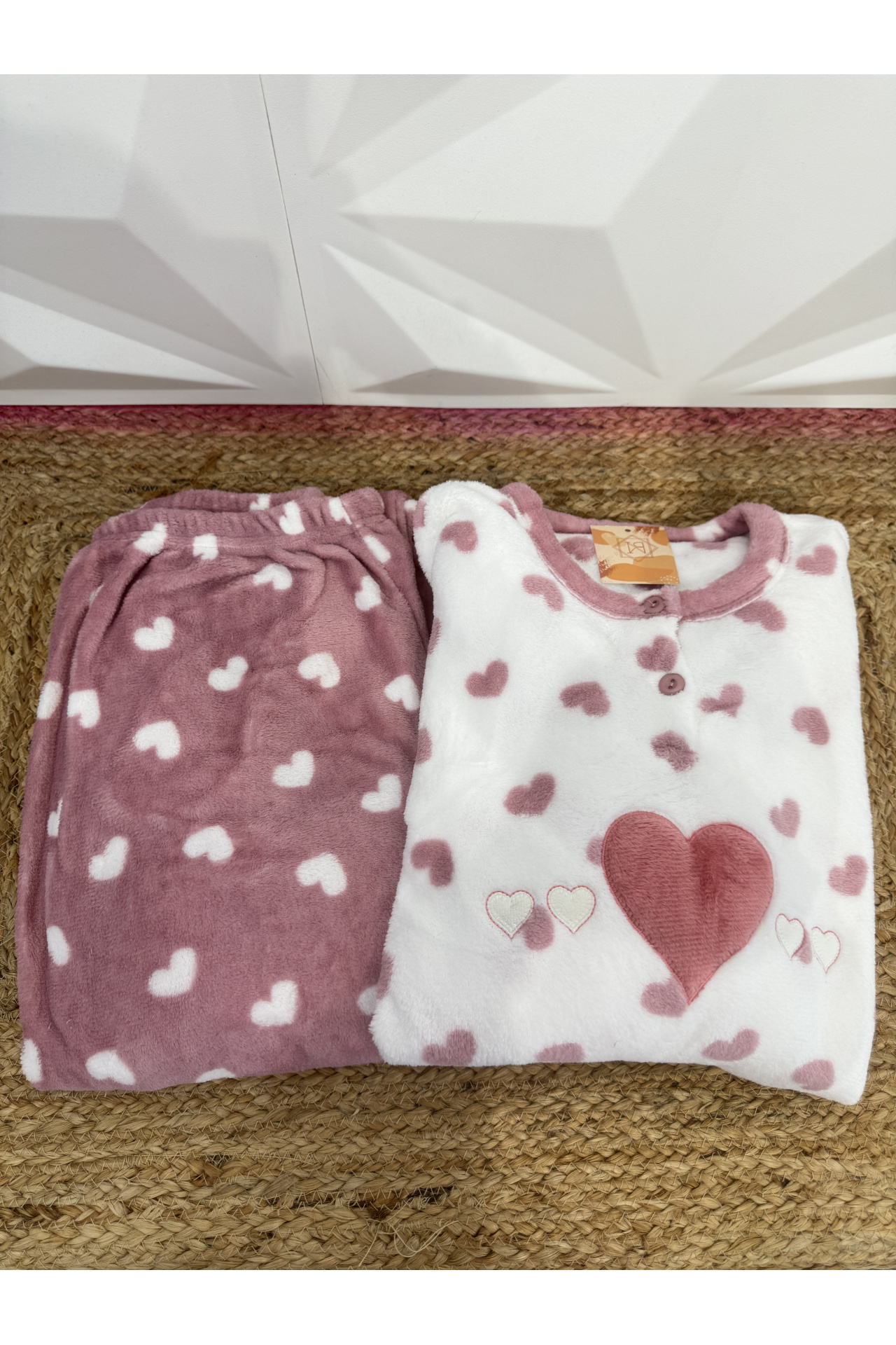 PIJAMA CORALINA CORAZONES MUJER