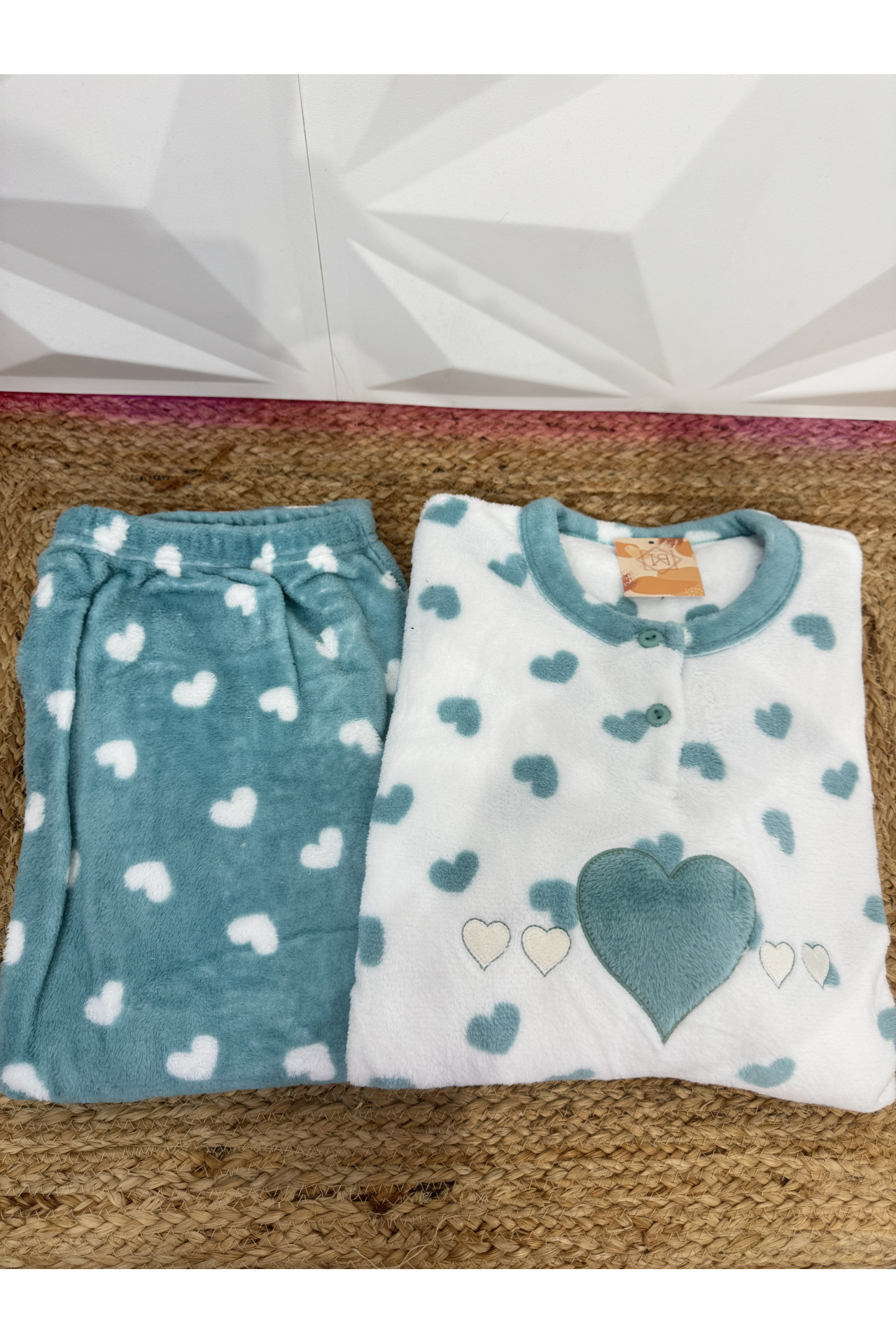 PIJAMA CORALINA CORAZONES MUJER