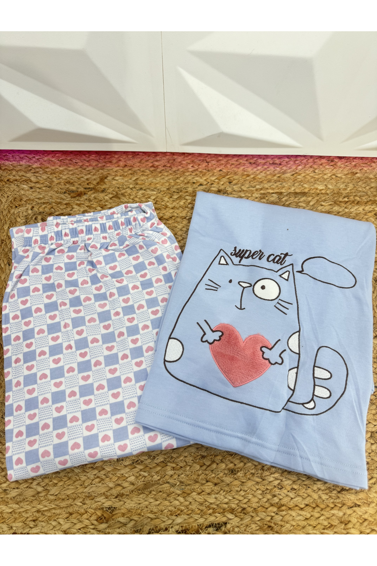 PIJAMA PELITO GATITOS MUJER